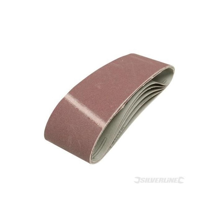 5 bandes abrasives 75 x 533 mm- Grain 60