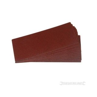 SILVERLINE 10 feuilles abrasives 95 x 230 mm