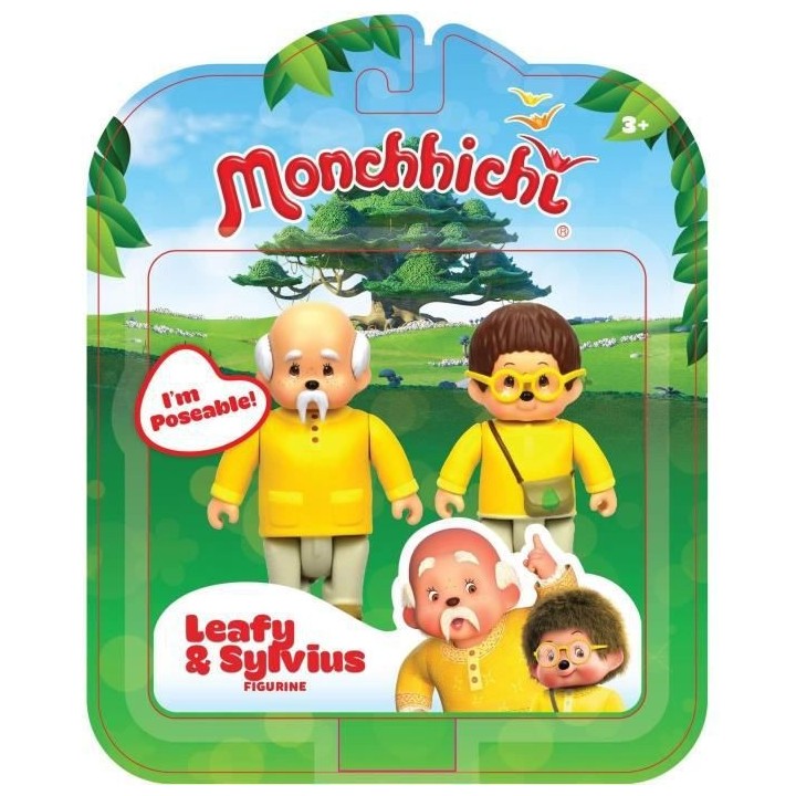MONCHHICHI - Pack 2 figurines Feuillu & Sylvus