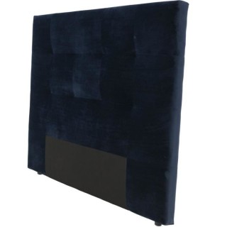 Tete de lit HERA - Tissu Bleu Marine - Pour couchage 140 et 160 - 165