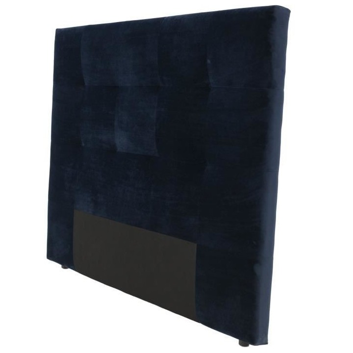 Tete de lit HERA - Tissu Bleu Marine - Pour couchage 140 et 160 - 165