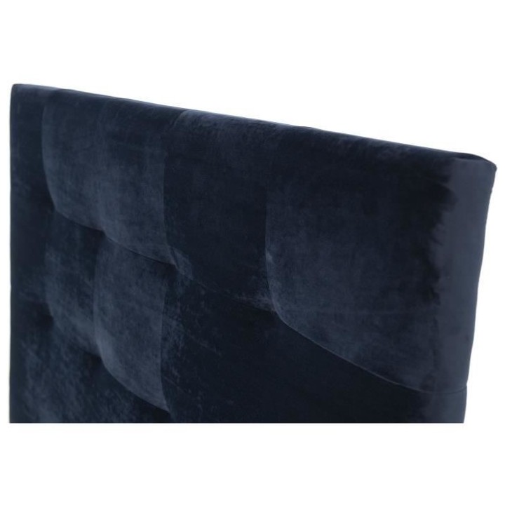 Tete de lit HERA - Tissu Bleu Marine - Pour couchage 140 et 160 - 165