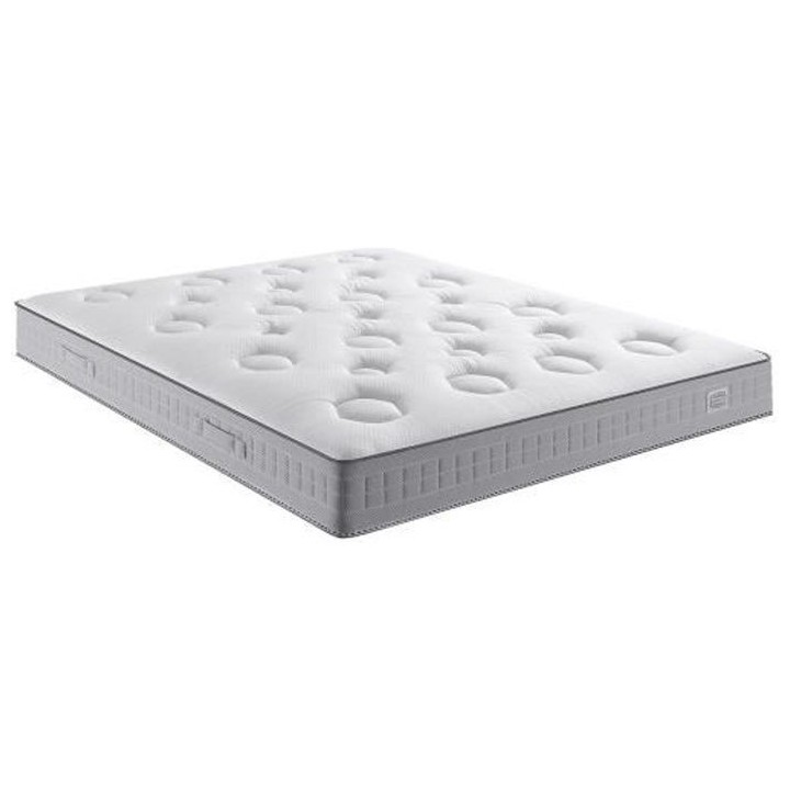 Matelas 140 x 190 cm - Ressorts ensachés - 26 cm - Mi-ferme - SIMMONS