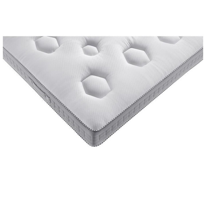 Matelas 140 x 190 cm - Ressorts ensachés - 26 cm - Mi-ferme - SIMMONS