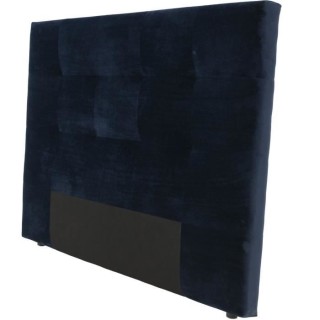 Tete de lit HERA - Velours Bleu Marine - Pour couchage 140 / 160 ou 18