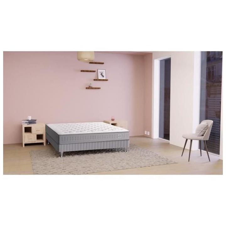 Matelas 160 x 200 cm - Ressorts ensachés - 23 cm - Ferme - SIMMONS -