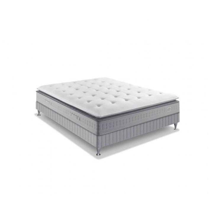 Ensemble Matelas 2x90x200 + Sommier - Ressort ensachés - Mémoire de