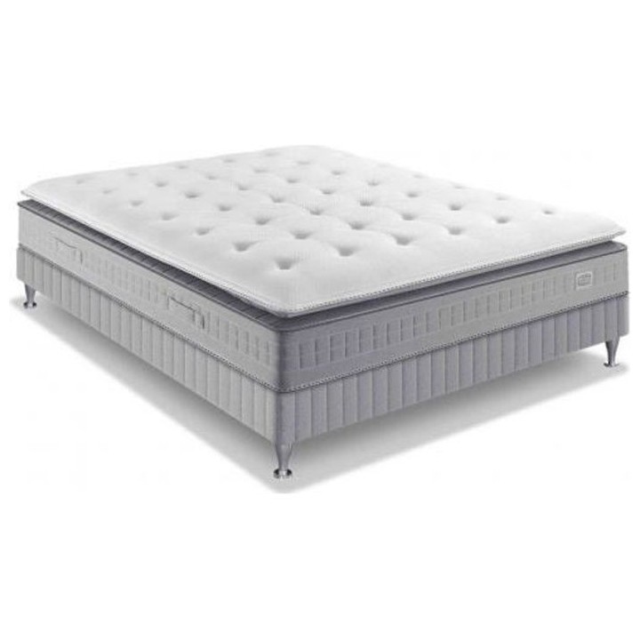 Ensemble Matelas 160x200 + Sommier - Ressort ensachés - Mémoire de f