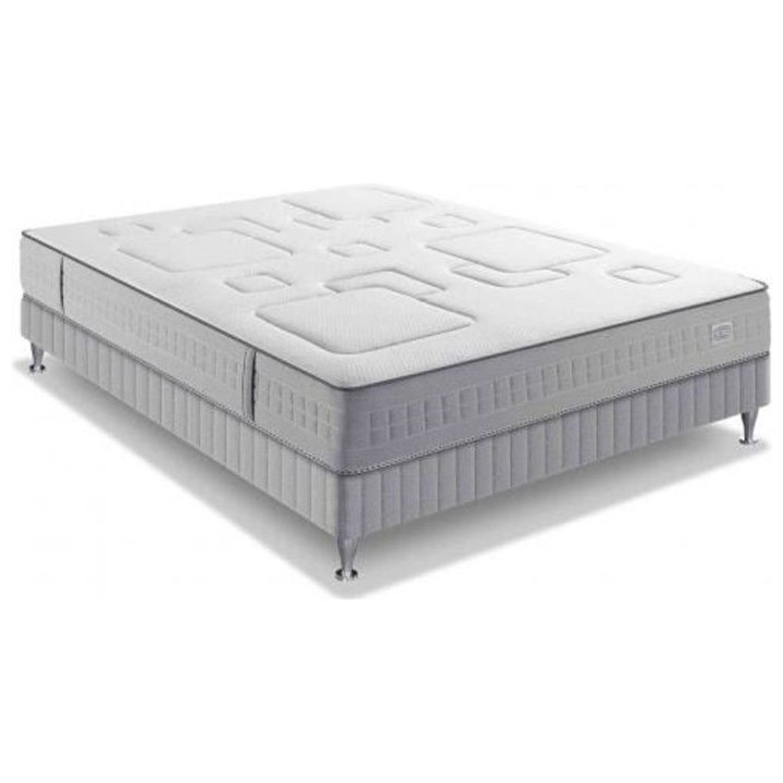 Ensemble Matelas 160x200 + Sommier - Ressort ensachés - 25 cm - SW3