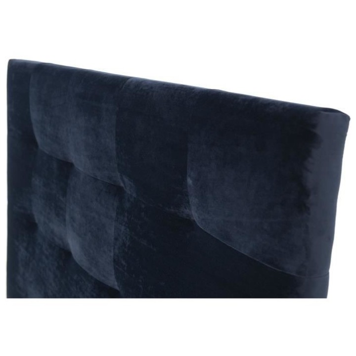 Tete de lit HERA - Velours Bleu Marine - Pour couchage 140 / 160 ou 18