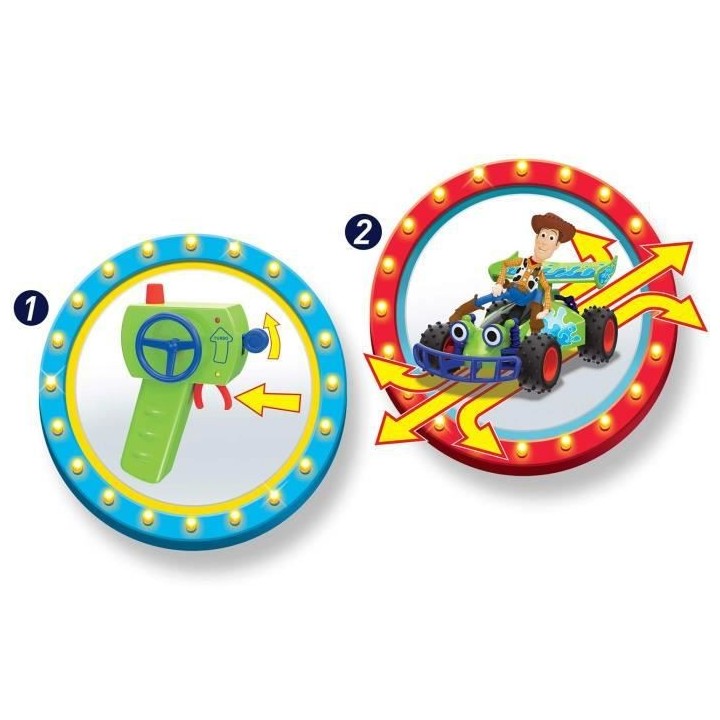 TOY STORY Smoby Buggy Radio-commandé Woody échelle 1/24