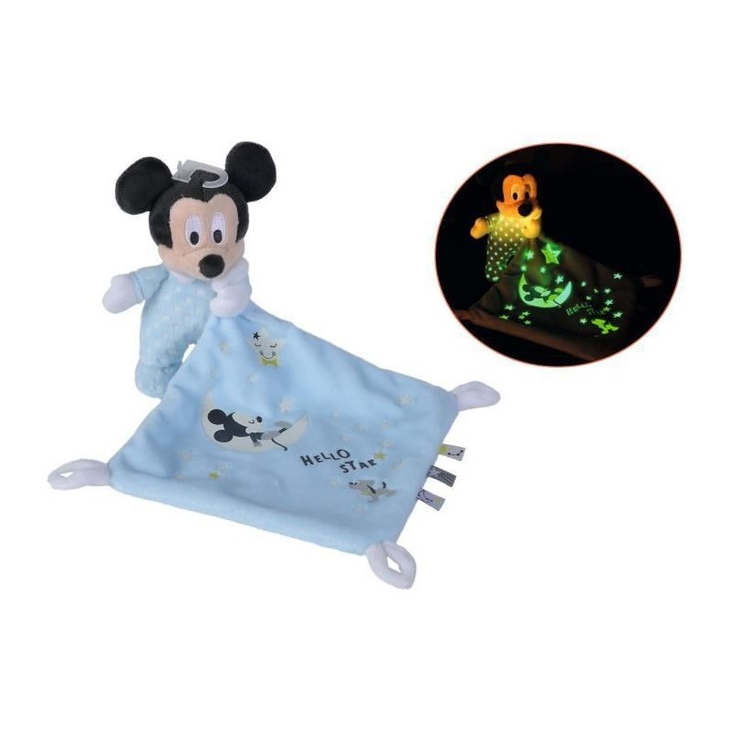 Disney - Doudou Mickey Lumineux Starry Night