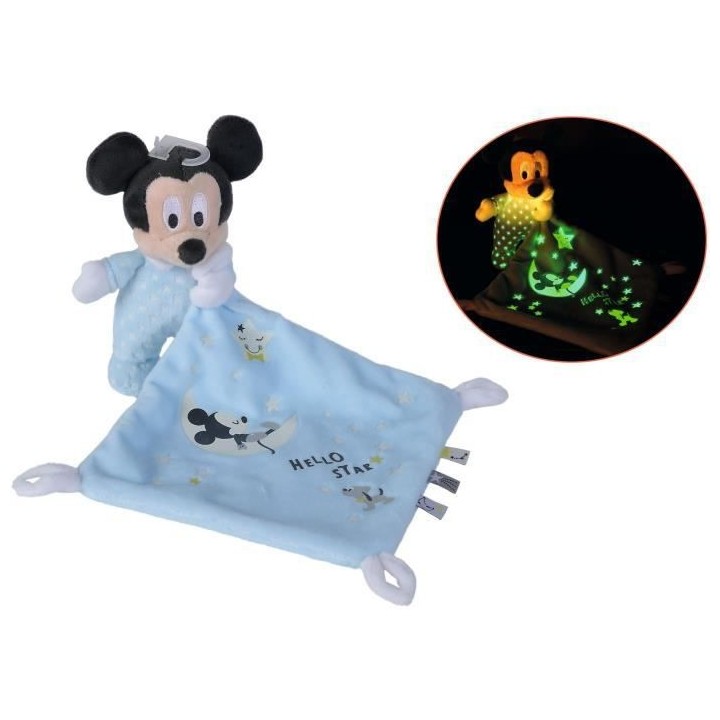 Disney - Doudou Mickey Lumineux Starry Night