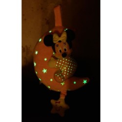 Disney Doudou Musical Lumineux Minnie Moon Starry Night