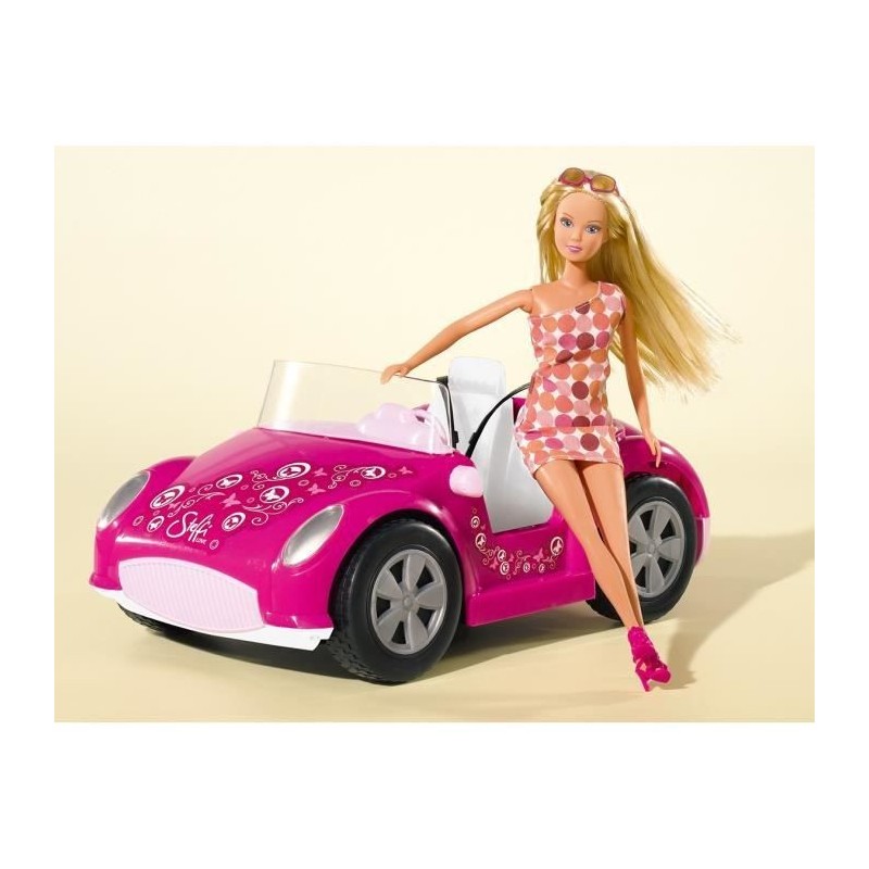 SIMBA Steffi Love Poupée Enfant -Voiture Cabriolet