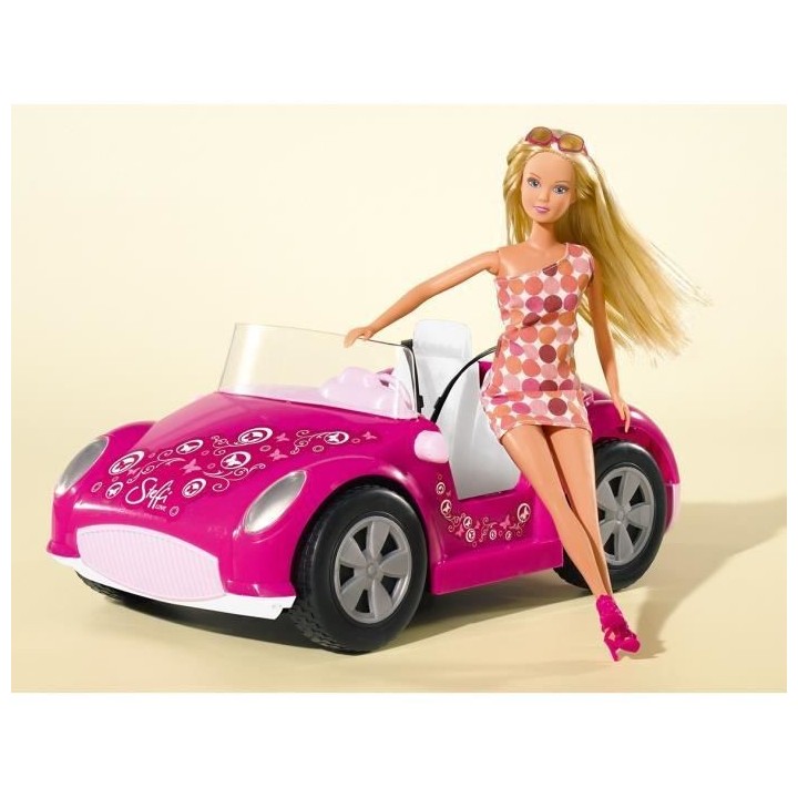 SIMBA Steffi Love Poupée Enfant -Voiture Cabriolet