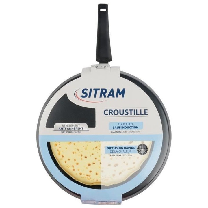 SITRAM - crepiere, poele a crepes de 28 cm - revetement anti adhésif