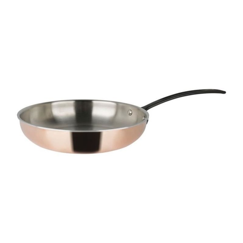 SITRAM - MANDORA - 713553 - Poele Ø24cm en Inox extérieur cuivre induction