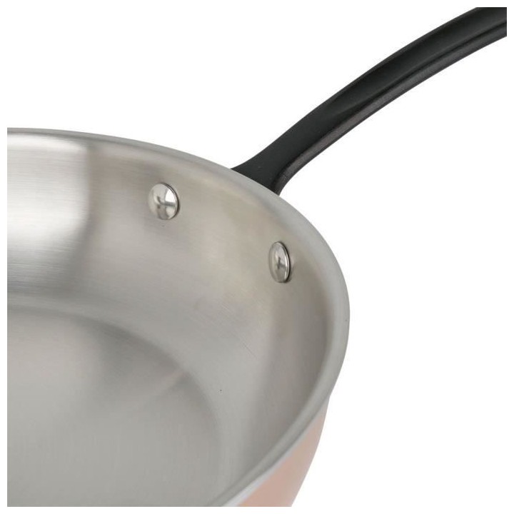 SITRAM - MANDORA - 713553 - Poele Ø24cm en Inox extérieur cuivre ind