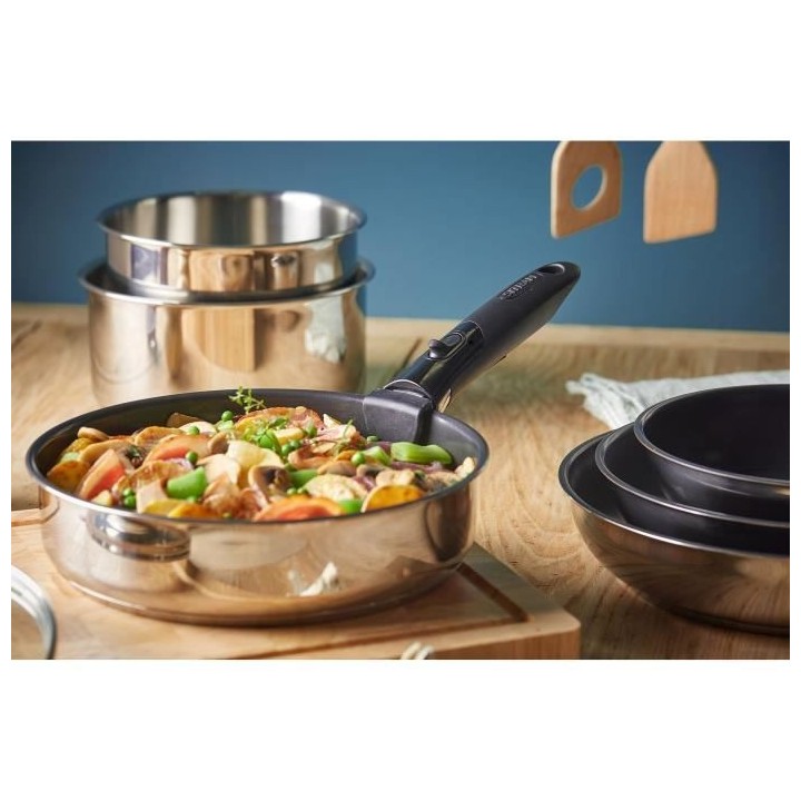 SITRAM - SITRAMOVIBLE INOX - 514231 - Batterie 10 pieces inox amovible