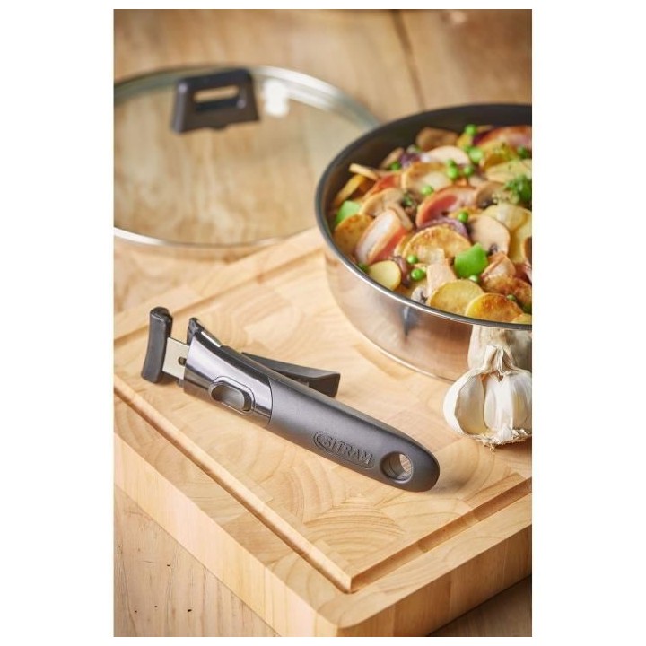 SITRAM - SITRAM INOX - 714263 - Sauteuse Ø26cm inox amovible inductio