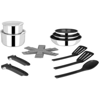 SITRAM 714644 - Batterie 15 pieces - Tous feux dont induction - Inox