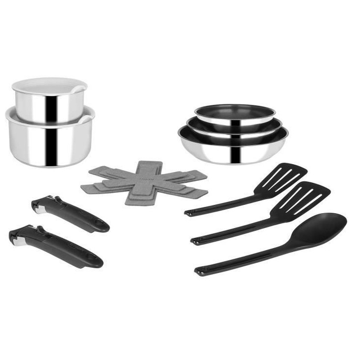 SITRAM 714644 - Batterie 15 pieces - Tous feux dont induction - Inox