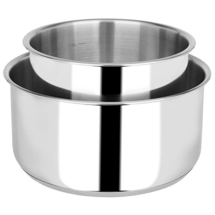 SITRAM 714644 - Batterie 15 pieces - Tous feux dont induction - Inox