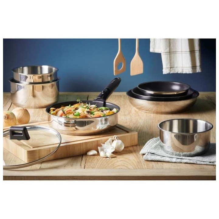 SITRAM 715095 - Batterie de cuisine 15 pieces - Inox