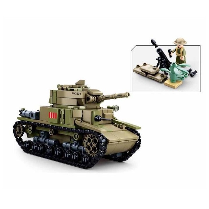 SLUBAN - Jeu de construction Tank italien 2 en 1 - Moyen - M38-B0711