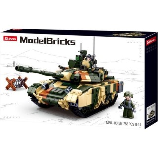 SLUBAN - Jeu de construction Char de Combat militaire Tank - Grand - M