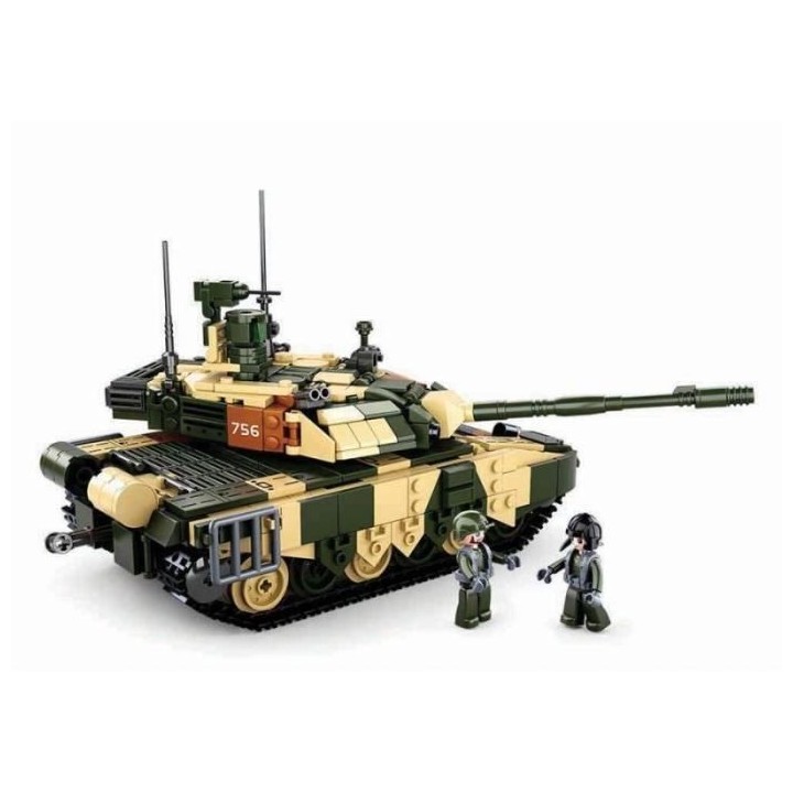 SLUBAN - Jeu de construction Char de Combat militaire Tank - Grand - M