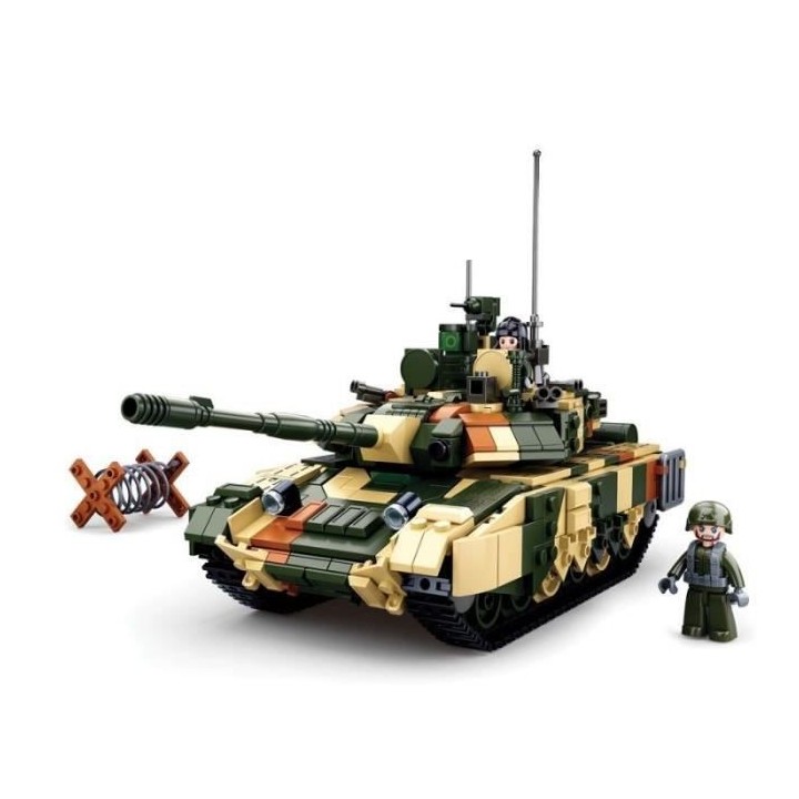 SLUBAN - Jeu de construction Char de Combat militaire Tank - Grand - M