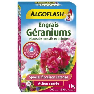 Engrais Géraniums, Fleurs de Massifs et Balcons 1 kg