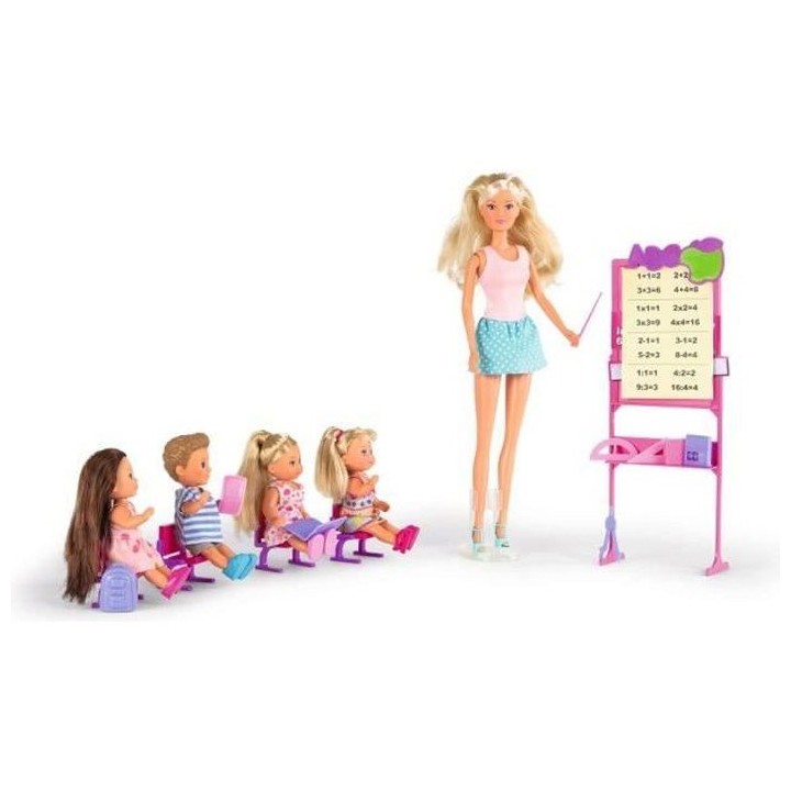 Steffi Love - maitresse d'école + 4 éleves