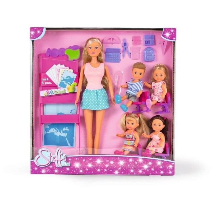 Steffi Love - maitresse d'école + 4 éleves