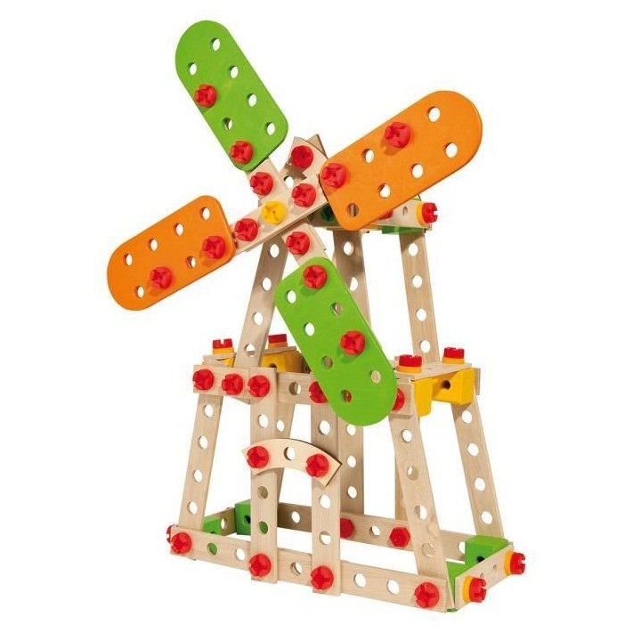 EICHHORN Jeu Construction Bois - Tour Eiffel 3 en 1 - 315 Pieces