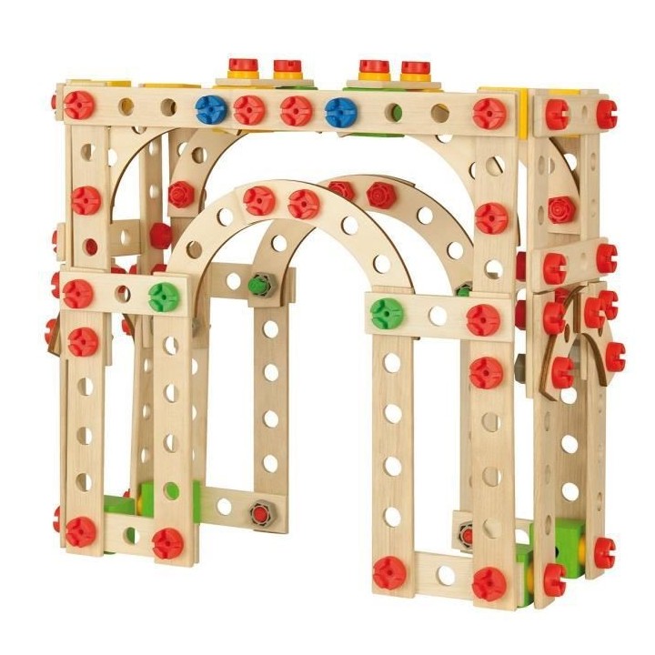 EICHHORN Jeu Construction Bois - Tour Eiffel 3 en 1 - 315 Pieces