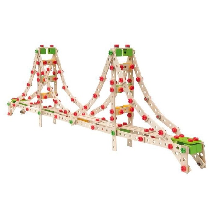 EICHHORN Jeu Construction Bois - Golden Gate 3 en 1 - 444 Pieces