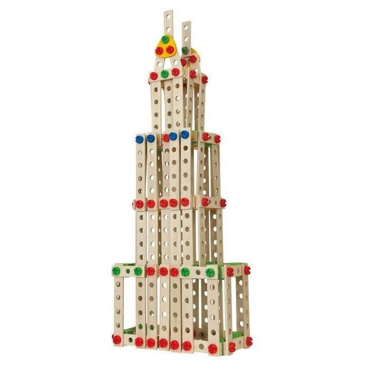 EICHHORN Jeu Construction Bois - Golden Gate 3 en 1 - 444 Pieces