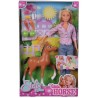 Simba Toys- Steffi Love 29 cm et son poulain qui fait des petites crottes