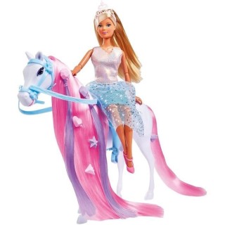 Simba - Steffi Love Princesse et Cheval - Poupée Mannequin 29cm - Rob