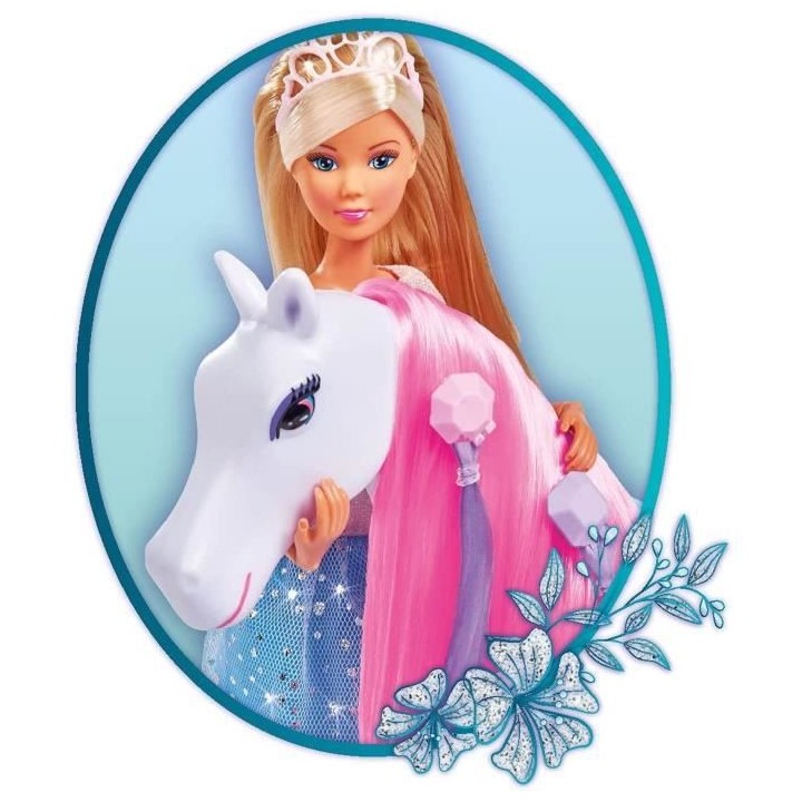 Simba - Steffi Love Princesse et Cheval - Poupée Mannequin 29cm - Rob