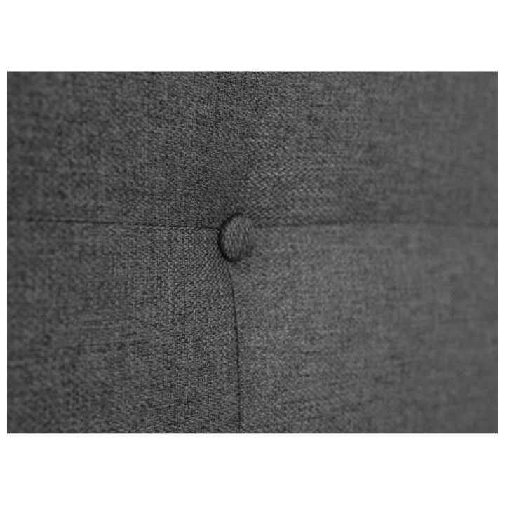 Tete de lit capitonnée ARGOS - Tissu Anthracite - Pour couchage 140/1