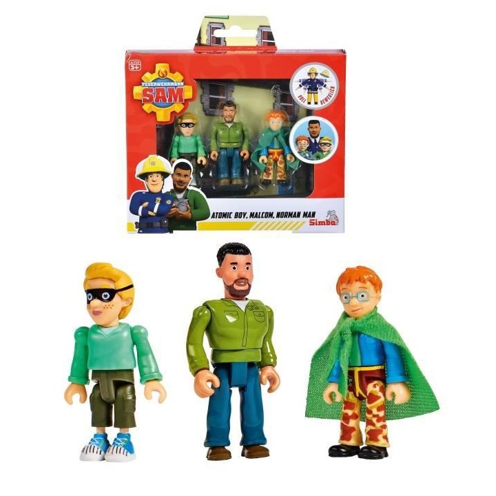 SAM LE POMPIER Figurines Police 7,5cm - SMOBY