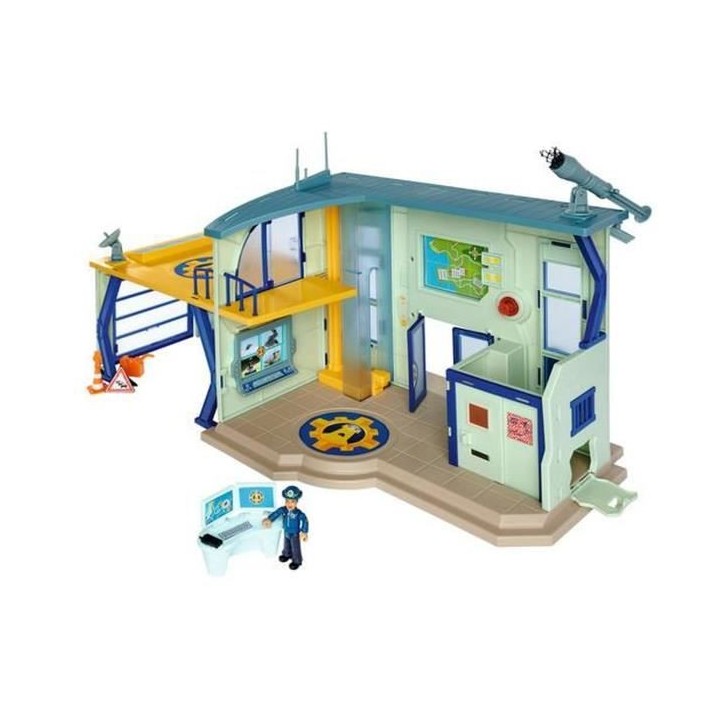 Simba - Sam le Pompier - Commissariat de Police + 1 Figurine - Sons et