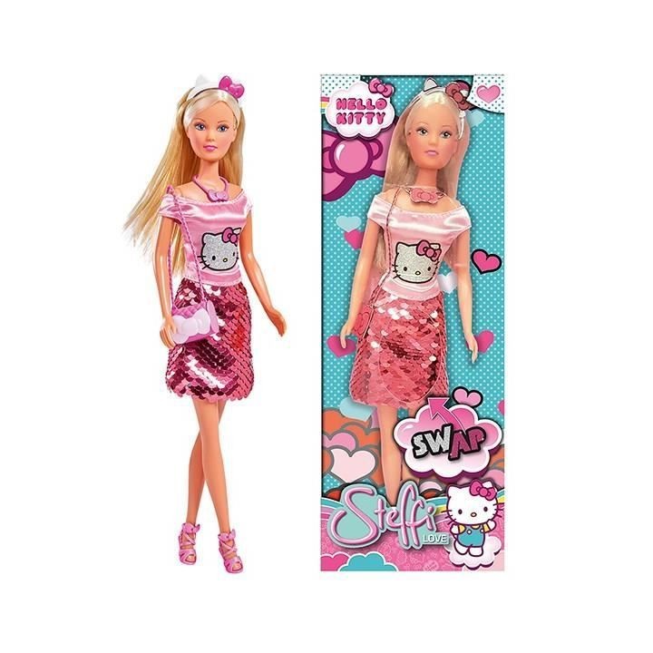 HELLO KITTY - STEFFI LOVE Poupée 29 cm Fashion Paillettes Sequins Ré