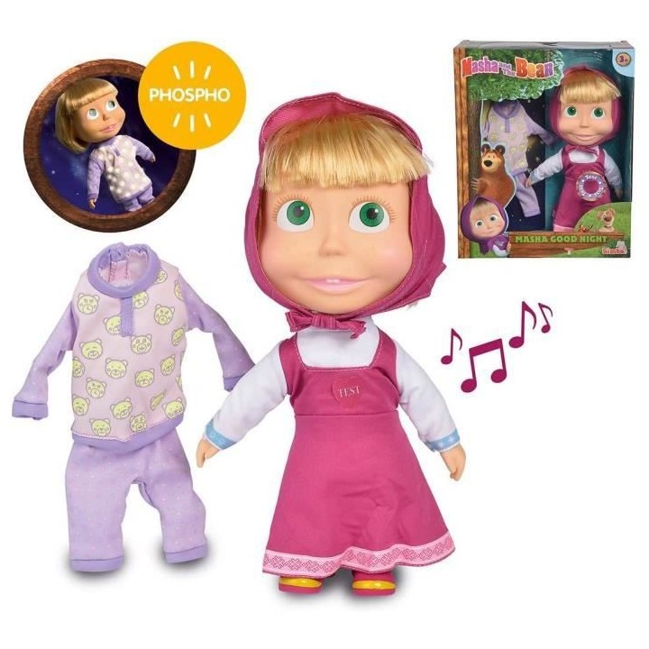 SIMBA Masha & Michka - Poupée Masha Musicale 30 Cm