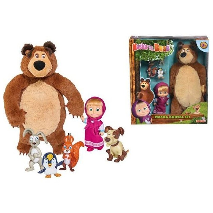SIMBA Masha & Michka - Masha et Ses Animaux 12 Cm