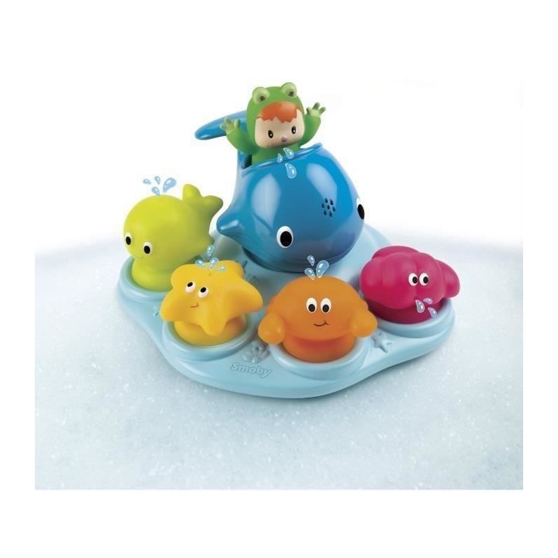 SMOBY Cotoons Ile de Bain + 6 Personnages